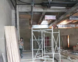 食其樂牛排自助餐廳裝修現(xiàn)場圖